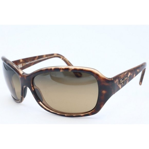 Maui Jim Pearl City MJ 214-10 Dark Tortoise Sunglasses Brown Polarized Lens - Picture 1 of 6